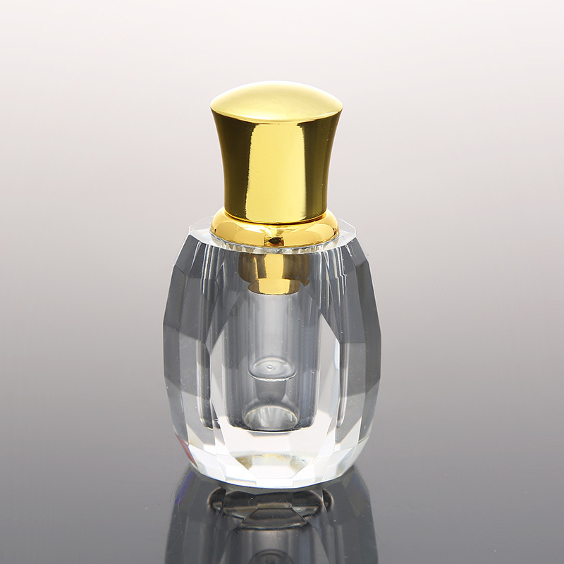 WZU083 Oud oil 2ml Crystal bottle with glass sticker