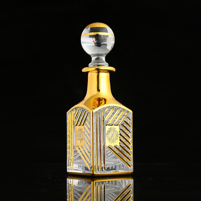 WZU105 Oud oil 150ml Glass bottle with glass sticker