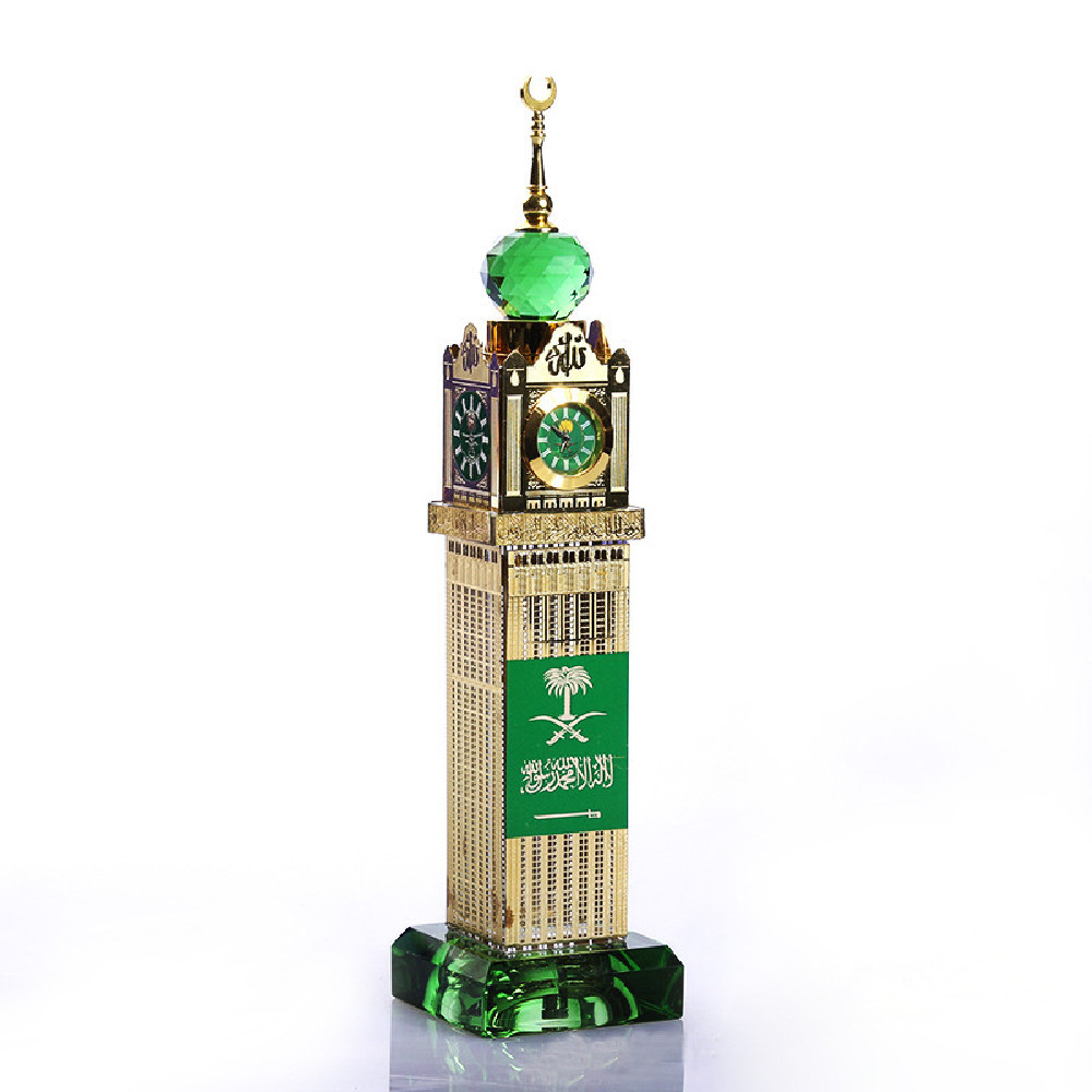 WZU115 Clock Tower Oud oil Agarwood 6ml Crystal bottle with glass sticker